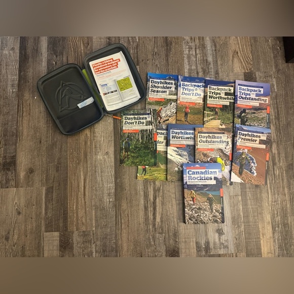 Other - Hiking Guidebooks With Case